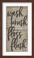 Wash Brush Floss Flush Fine Art Print