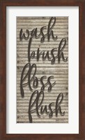 Wash Brush Floss Flush Fine Art Print