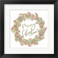 Candy Cane Wreath Fine Art Print
