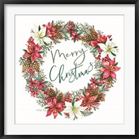 Merry Christmas Wreath Fine Art Print
