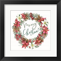 Merry Christmas Wreath Fine Art Print