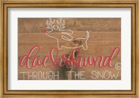 Dachshund in the Snow Fine Art Print