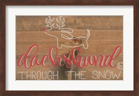 Dachshund in the Snow Fine Art Print