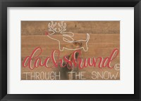 Dachshund in the Snow Fine Art Print