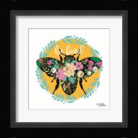 Be Kind Floral Bee Fine Art Print