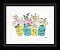 Floral Canning Jars Fine Art Print