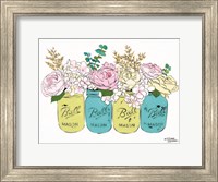 Floral Canning Jars Fine Art Print