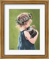 Girl with Bunny Fine Art Print