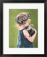Girl with Bunny Fine Art Print