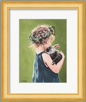 Girl with Bunny Fine Art Print