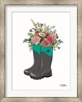 Floral Boots Fine Art Print