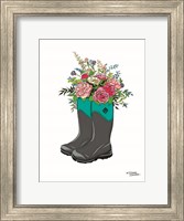 Floral Boots Fine Art Print