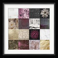 Tiles Decor Purple Notes Fine Art Print
