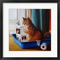 Kitty Throne Framed Print
