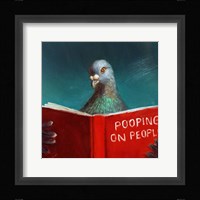 Pooping on People Framed Print