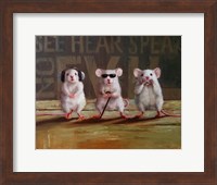 Three Wise Mice Fine Art Print