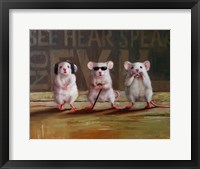 Three Wise Mice Fine Art Print