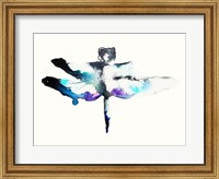 Turquoise & Violet Dragonfly Fine Art Print