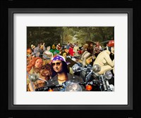 Bikers sur l'herbe Fine Art Print