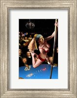 Girl with Pearl Earring and Pole Fine Art Print