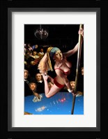 Girl with Pearl Earring and Pole Fine Art Print
