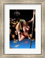 Girl with Pearl Earring and Pole Fine Art Print