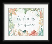 Watercolor Coast II v2 Framed Print