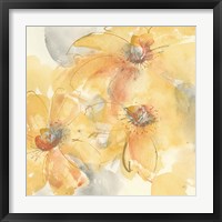 Golden Clematis II Framed Print