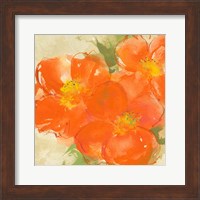 Tangerine Poppies II Fine Art Print