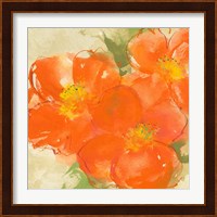 Tangerine Poppies II Fine Art Print