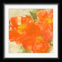 Tangerine Poppies II Fine Art Print