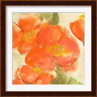 Tangerine Poppies I Fine Art Print