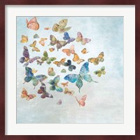 Beautiful Butterflies v3 Sq Light Fine Art Print