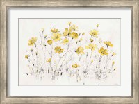 Wildflowers I Bright Yellow Fine Art Print