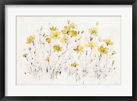 Wildflowers I Bright Yellow Fine Art Print