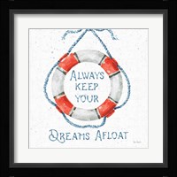 Nautical Life VI No Stripes Framed Print