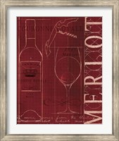 Wine Blueprint II Fine Art Print