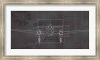 Plane Blueprint IV Wings Fine Art Print