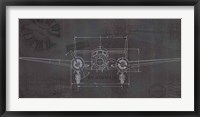 Plane Blueprint IV Wings Fine Art Print
