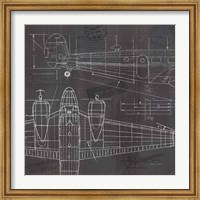 Plane Blueprint II Fine Art Print