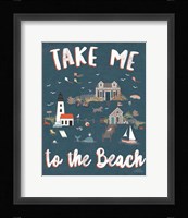 Seaside Village VI Framed Print