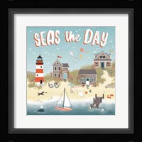 Seaside Village II Framed Print