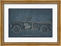Farm Truck Blueprint Fine Art Print