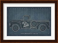 Farm Truck Blueprint Fine Art Print