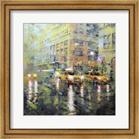 Manhattan Orange & Green Fine Art Print