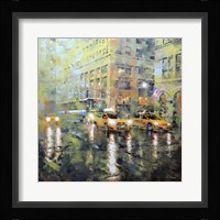 Manhattan Orange & Green Fine Art Print
