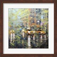 Manhattan Orange & Green Fine Art Print