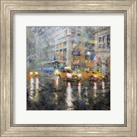 Manhattan Orange Rain Fine Art Print