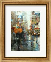 Manhattan Orange Umbrella Fine Art Print