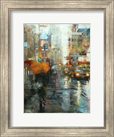 Manhattan Orange Umbrella Fine Art Print